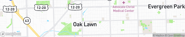 Oak Lawn - map