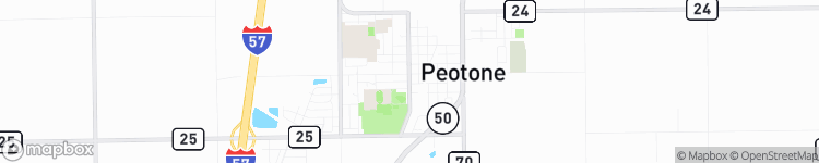 Peotone - map