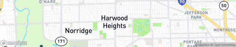 Harwood Heights - map
