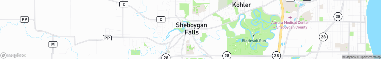Sheboygan Falls - map