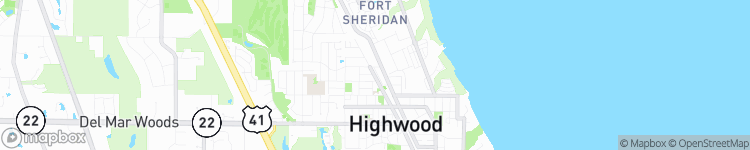 Highwood - map
