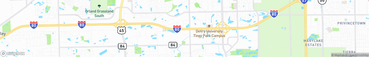 Weigh Station Tinley Park WB - map