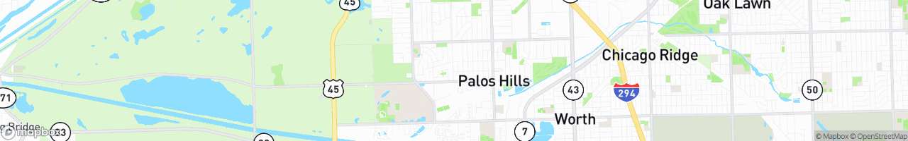 Palos Hills - map