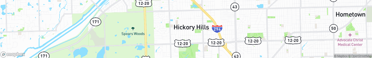 Hickory Hills - map