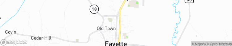 Fayette - map