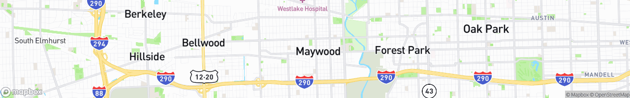 Maywood - map