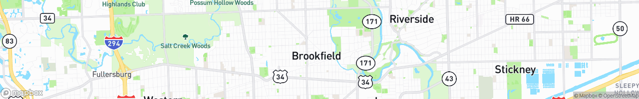 Brookfield - map