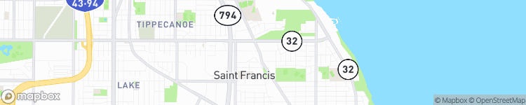 Saint Francis - map
