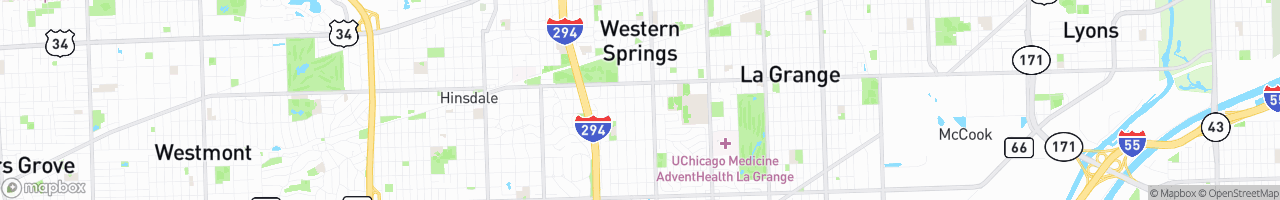 Western Springs - map