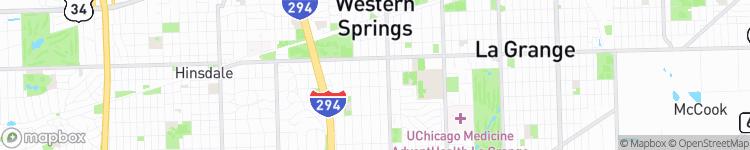 Western Springs - map