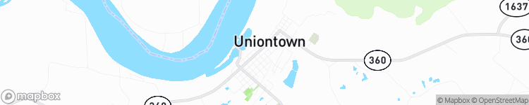 Uniontown - map