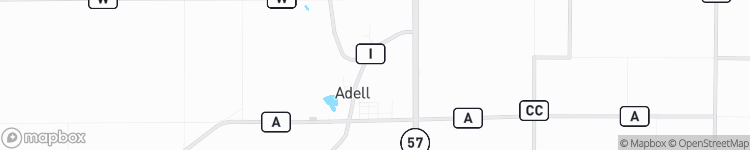 Adell - map