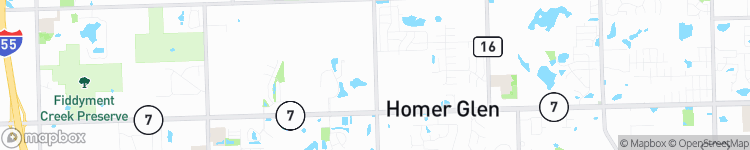 Homer Glen - map