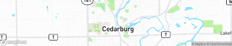 Cedarburg - map