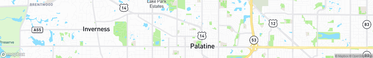 Palatine - map