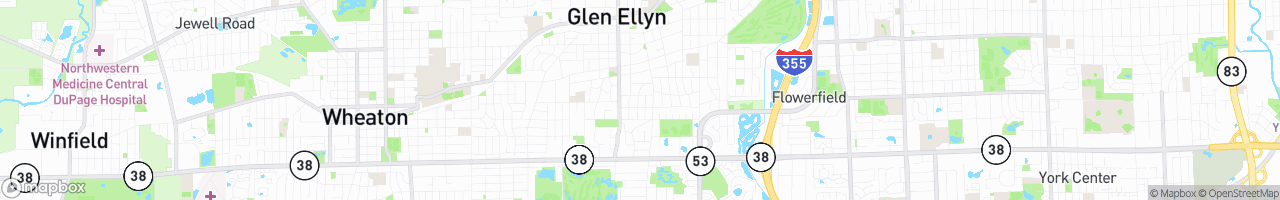 Glen Ellyn - map