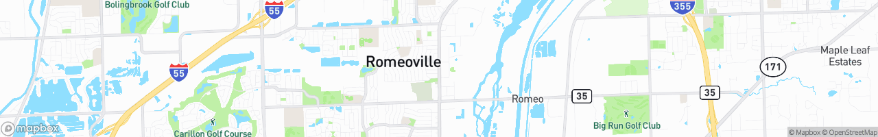 Romeoville Mobil - map