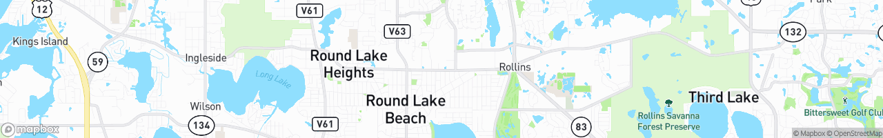 Round Lake Beach - map