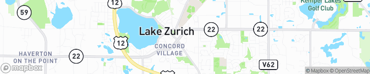 Lake Zurich - map