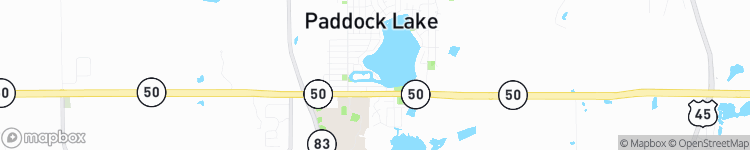 Paddock Lake - map