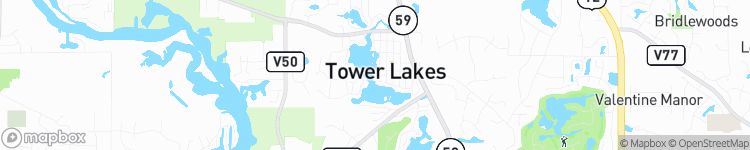 Tower Lake - map