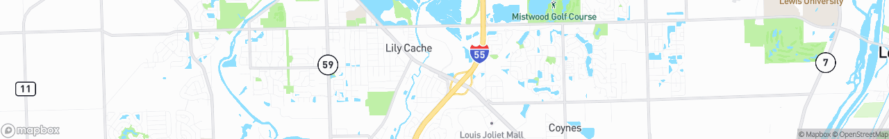 Joliet I-55 Auto/Truck Plaza (Clark) - map