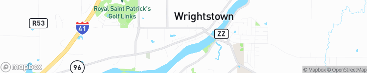 Wrightstown - map