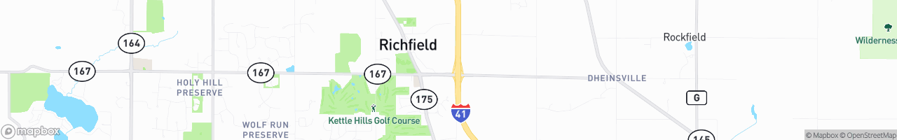 Richfield Truck Stop - map
