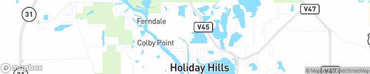 Holiday Hills - map