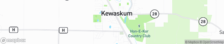 Kewaskum - map