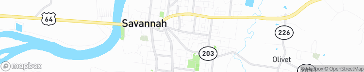 Savannah - map