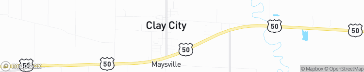 Clay City - map