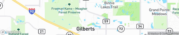 Gilberts - map