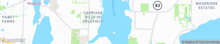 Delafield - map