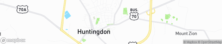Huntingdon - map