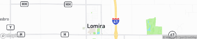 Lomira - map