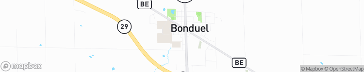 Bonduel - map