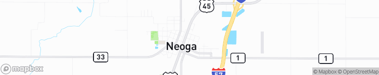 Neoga - map