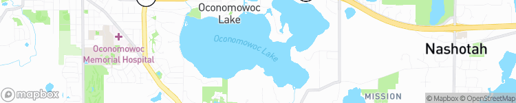 Oconomowoc Lake - map