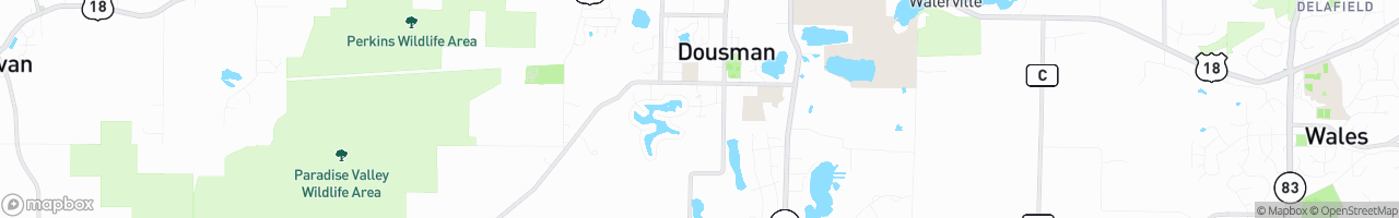 Dousman - map