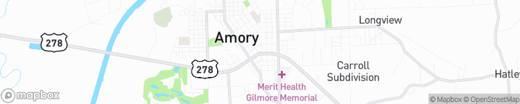 Amory - map