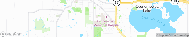 Oconomowoc - map