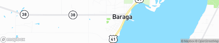 Baraga - map