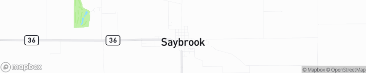 Saybrook - map