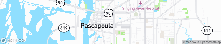 Pascagoula - map