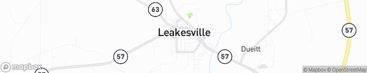 Leakesville - map