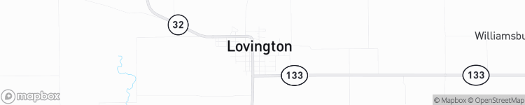 Lovington - map