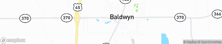Baldwyn - map