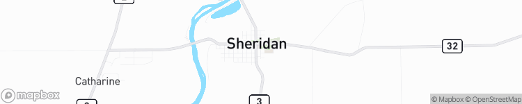 Sheridan - map