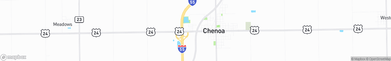 Chenoa Travel Plaza - map